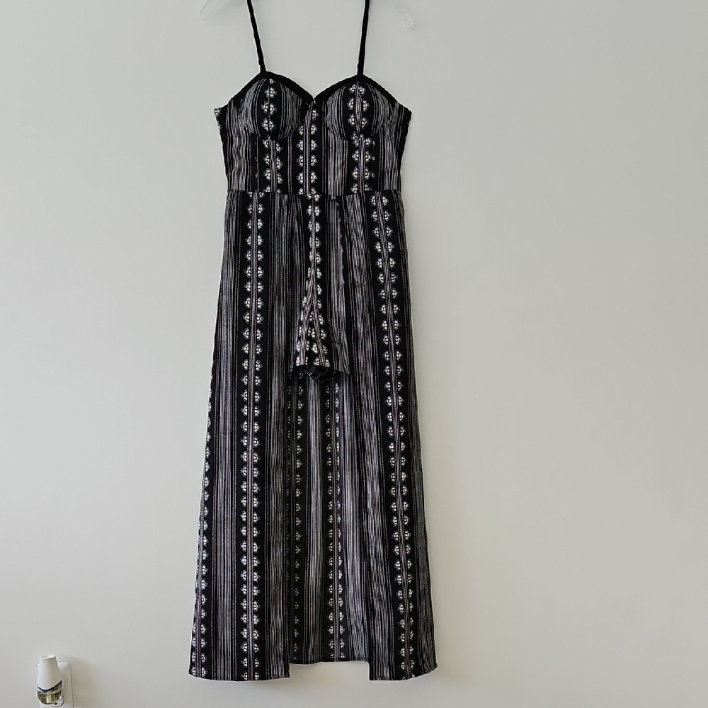 Band Of Gypsies‎ Festival Romper With Train Bustier Size Medium